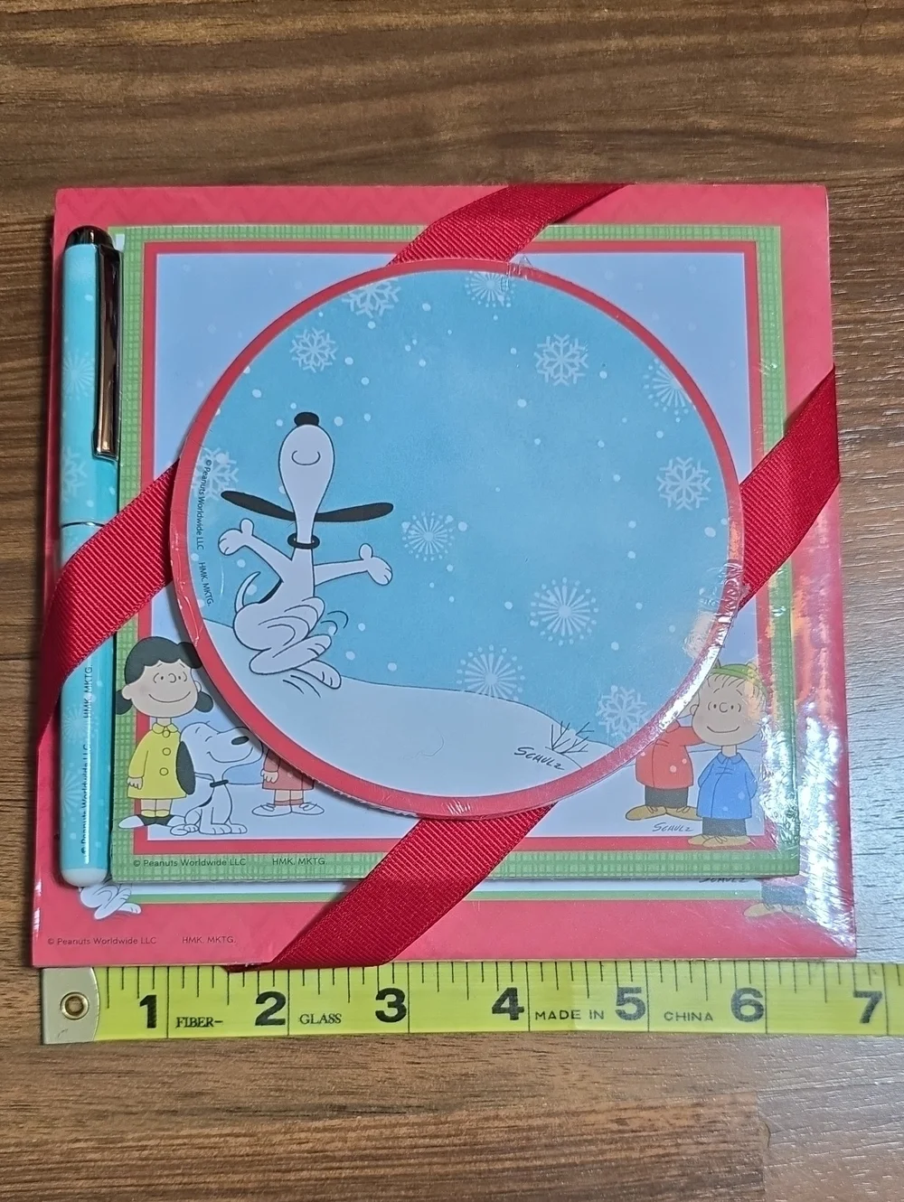 Peanuts Hallmark Holiday Notepad Set with Pen